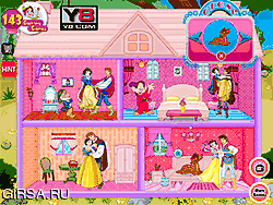 Флеш игра онлайн Кукольный домик барби - Снежная принцесса