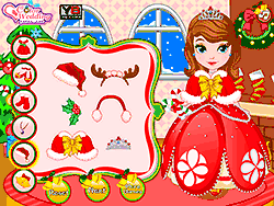 Флеш игра онлайн Принцесса София наряжается на Рождество