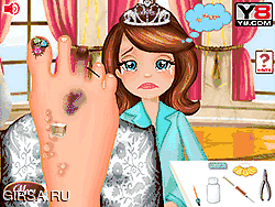 Флеш игра онлайн Инфекция ног принцессы