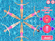 Флеш игра онлайн Принцесса Синхронное Плавание