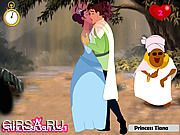 Флеш игра онлайн Принцесса Тиана и поцелуй принца