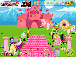 Флеш игра онлайн Уборка на свадьбе принцессы