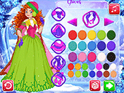 Флеш игра онлайн Принцесса Зимнюю Сказку
