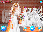Флеш игра онлайн Принцесс: Мусор Мое Свадебное Платье