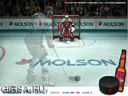 Флеш игра онлайн Веселый хоккей / Molson Pro Hockey