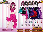 Флеш игра онлайн Пром Королева Платье Вверх / Prom Party Queen Dress Up
