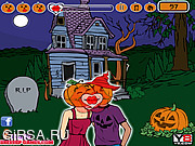 Флеш игра онлайн Поцелуй тыкв / Pumpkin Couples Kiss Game 
