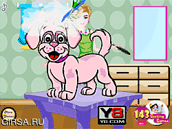 Флеш игра онлайн Собака в салоне