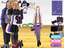Флеш игра онлайн Фиолетовая мода