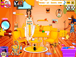 Флеш игра онлайн Уборка Номер Клеопатры / Queen Cleopatra Room Cleaning