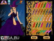 Флеш игра онлайн Наряд для королевы Хэллуина / Queen Of Halloween Dress Up
