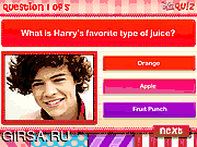 Флеш игра онлайн Стили Гарри / Quiz- Do You Know Harry Styles?