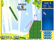 Флеш игра онлайн Кролик спасет мир / Rabbit Save the World