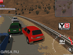 Флеш игра онлайн Гоночный Красный 3D / Racing Red 3D
