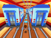 Флеш игра онлайн Железнодорожный Бегун 3D