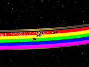 Флеш игра онлайн Радуга Гонки! / Rainbow Racing!