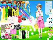 Флеш игра онлайн Rainbow Style Dress Up