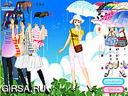 Флеш игра онлайн Rainy Days Dress Up