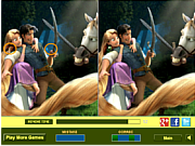 Флеш игра онлайн Рапунзель и Флин. Найти отличия / Rapunzel and Flynn Difference