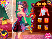 Флеш игра онлайн Рапунцель Дизайн Вашей Радуги Платье / Rapunzel Design Your Rainbow Dress