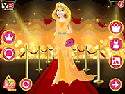 Флеш игра онлайн Рапунцель Красный Ковер Платье / Rapunzel Red Carpet Dress Up