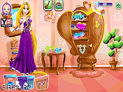 Флеш игра онлайн Уборка Рапунцель Шкаф / Rapunzel Wardrobe Cleaning