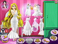 Флеш игра онлайн Рапунцель наряжается на свадьбу