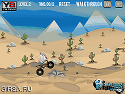 Флеш игра онлайн Крыса на внедорожном мотоцикле