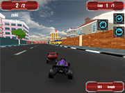 Флеш игра онлайн RC2 в супер гонщик / RC2 Super Racer