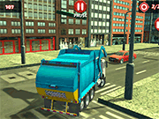 Флеш игра онлайн Реальный Мусоровоз / Real Garbage Truck