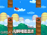 Флеш игра онлайн Красная птичка 2 / Red Flappy Bird 2