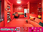 Флеш игра онлайн Невидимые предметы в красной комнате