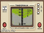Флеш игра онлайн Ретро Тимбермен / Retro Timberman