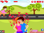 Флеш игра онлайн Поцелуи в дороге