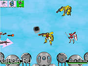 Флеш игра онлайн Robot War Strategy