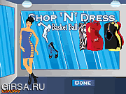 Флеш игра онлайн Shop N Dress Basket Ball Game: Rock Girl Dress
