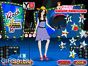 Флеш игра онлайн Рок-звезда - Ханна Монтана / Rock Star Hannah Montana Dress Up 