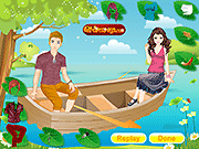 Флеш игра онлайн Романтическое Путешествие На Лодке 