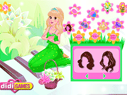 Флеш игра онлайн Романтичная цветочная принцесса