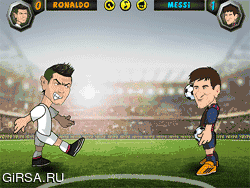 Флеш игра онлайн Поединок Ronaldo Messi