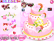 Флеш игра онлайн Rose Wedding Cake
