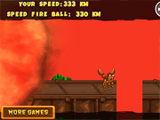 Флеш игра онлайн Запустить Огненный Шар / Run Fireball