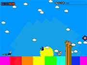 Флеш игра онлайн Запуск радуги! / Run the Rainbow!