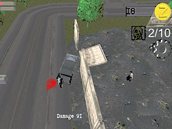 Флеш игра онлайн Машина Расти против зомби 3d