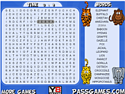 Флеш игра онлайн Животные Сафари / Safari Animals Word Search 