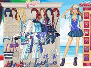 Флеш игра онлайн Матрос Летнее Платье Вверх / Sailor Summer Dress Up