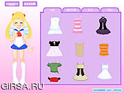 Флеш игра онлайн Sailor Moon одеваются