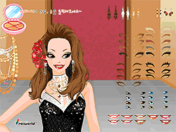 Флеш игра онлайн Макияж на ночь сальсы / Salsa Night Makeup Edition