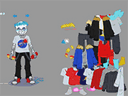 Флеш игра онлайн Одеваются Без / Sans Dressup