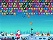 Флеш игра онлайн Пузырь Санта-Съемки